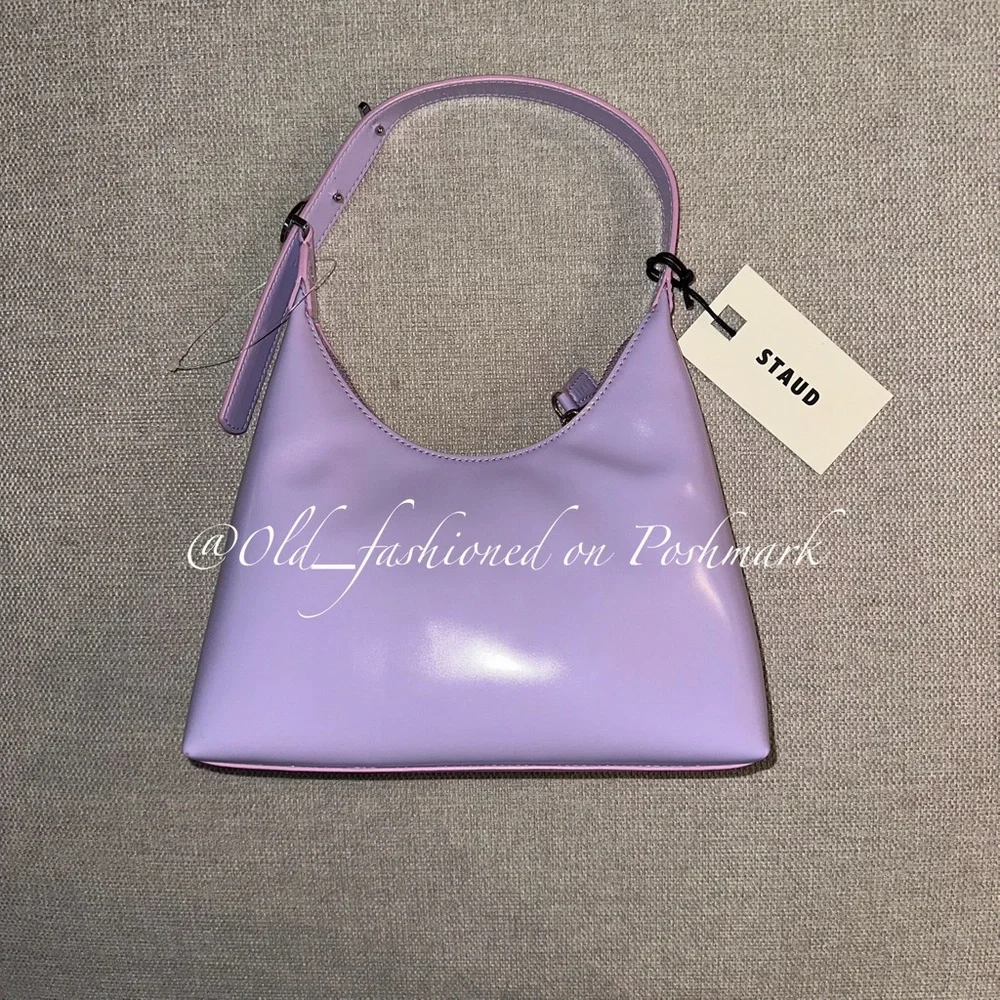 STAUD Scotty Leather Bag - Lavender
